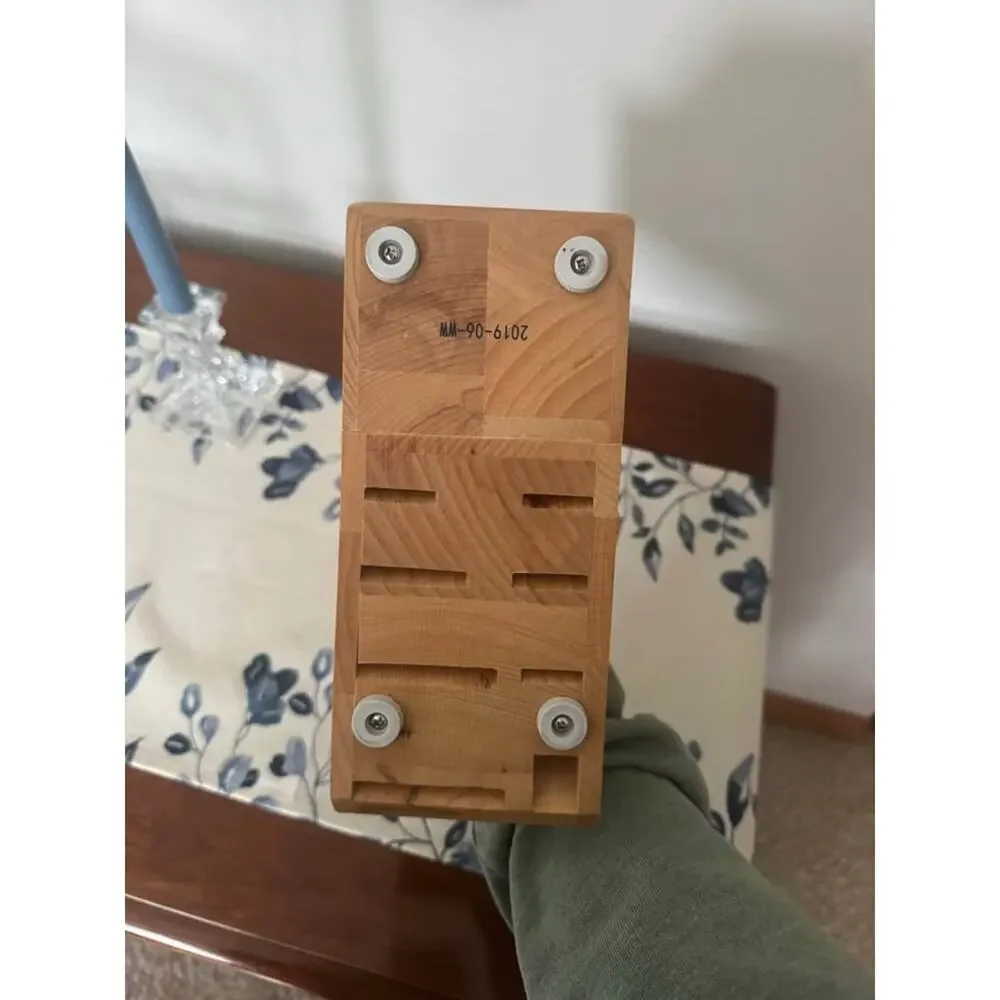 9 Slot Wüsthof Beechwood Knife Block